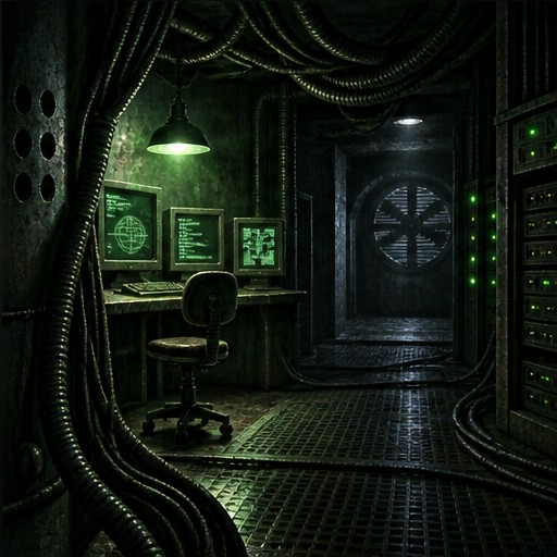 Newly illustrated underground computer room